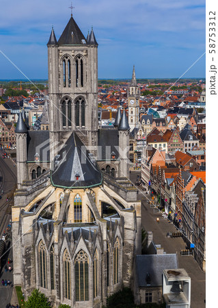 Gent cityscape - Belgium Gent cityscape - Belgium 58753312