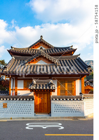 韓屋村 韓屋 ソウル 58754158