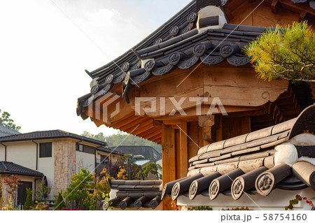 韓屋村 韓屋 ソウル 58754160