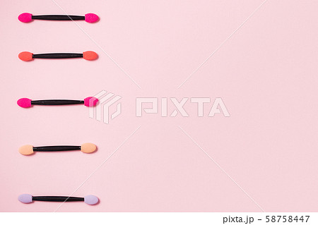 Professional makeup brush on colorful background 58758447