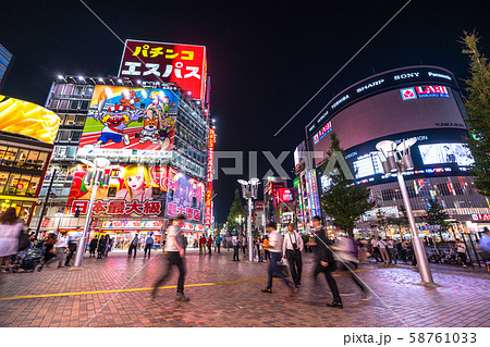 東京都 新宿歌舞伎町 歓楽街の写真素材