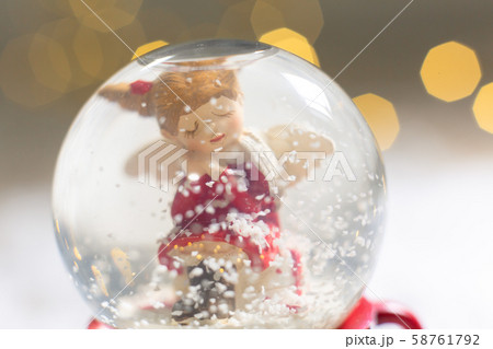 Decorative figurines of a Christmas theme. Glass Decorative figurines of a Christmas theme. Glass 58761792