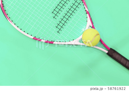 Tennis on a bright background. Tennis on a bright background. 58761922