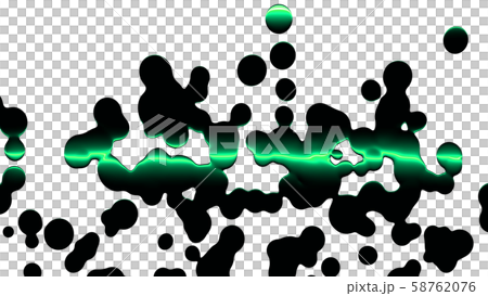CGレーザー　液体に反射するレーザー光線 58762076