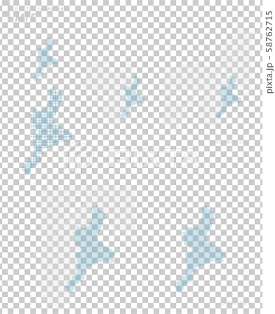 dotted Japan map, Mie 58762715
