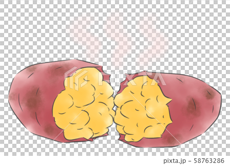 焼き芋1つ 58763286