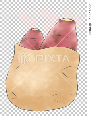 焼き芋2つ 58763288