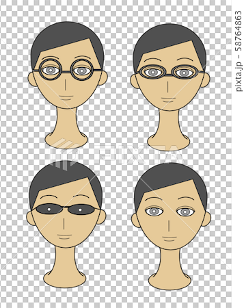 メガネ 男性 セット メガネ 男性 セット 58764863