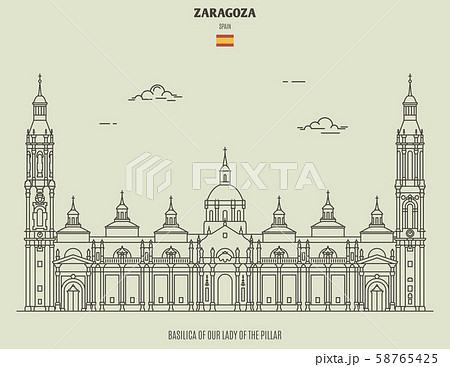 Basilica of Our Lady of the Pillar in Zaragoza Basilica of Our Lady of the Pillar in Zaragoza 58765425