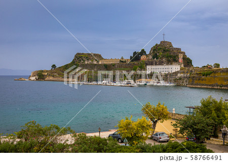 Old Fortress in Kerkira, capital of Corfu 58766491