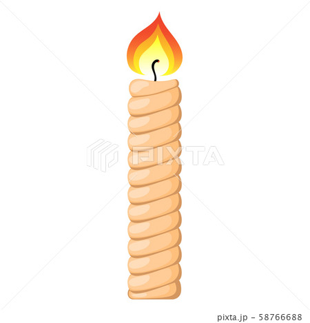 Burning Candle from Paraffin Wax for Your Design. 58766688