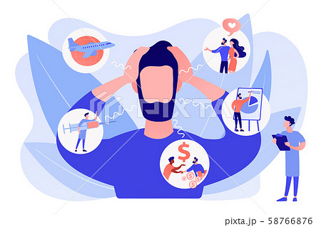 Anxiety concept vector illustration Anxiety concept vector illustration 58766876
