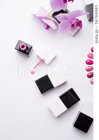 set for manicure with gel polish bottles, color set for manicure with gel polish bottles, color 58768965