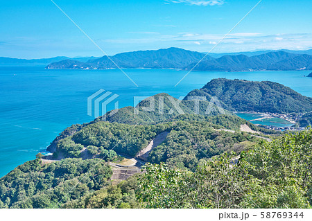 【レインボーライン 山頂公園 展望台からの風景】 福井県三方上中郡若狭町気山 58769344