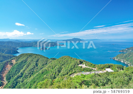 【レインボーライン 山頂公園 展望台】 福井県三方上中郡若狭町気山 58769359