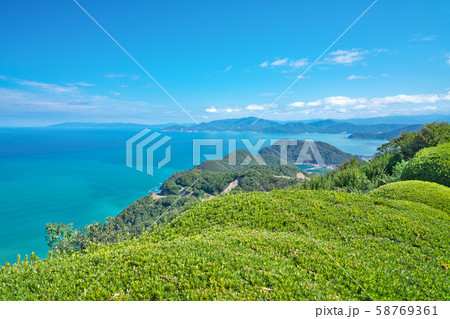 【レインボーライン 山頂公園 展望台からの風景】 福井県三方上中郡若狭町気山 【レインボーライン 山頂公園 展望台からの風景】 福井県三方上中郡若狭町気山 58769361