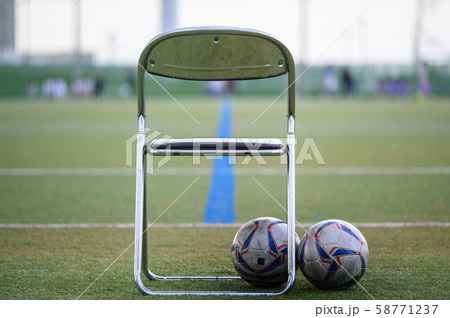 ジュニアサッカー　サッカーイメージ／石川県　内灘町サッカー場 58771237