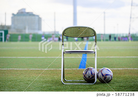 ジュニアサッカー　サッカーイメージ／石川県　内灘町サッカー場 58771238