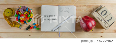 New year resolutions concept 58772962