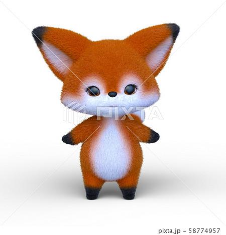 きつねのミニキャラ 58774957