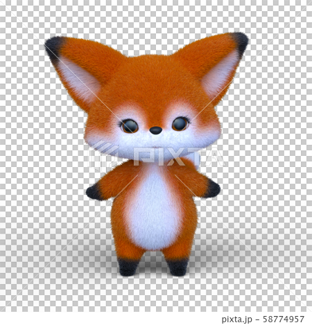 きつねのミニキャラ 58774957