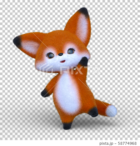 きつねのミニキャラ 58774968