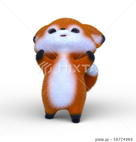 きつねのミニキャラ 58774969