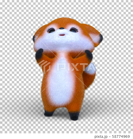 きつねのミニキャラ 58774969