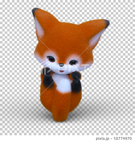 きつねのミニキャラ 58774970