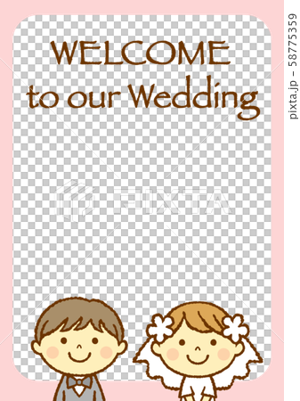 ウエディング　ウエルカムボード　WELCOME 58775359