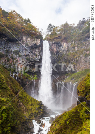 Kegon Falls in autumn at the Nikko National Park, Kegon Falls in autumn at the Nikko National Park, 58775503