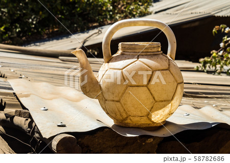 Coffee ceremony in the Yeha temple in Yeha, Ethiopia, Africa 58782686