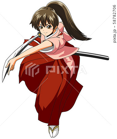 Aizu Daughter Child Corps Stock Illustration