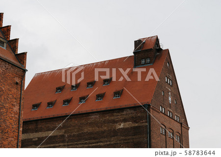 Old warehouse in the harbour of Stralsund 58783644