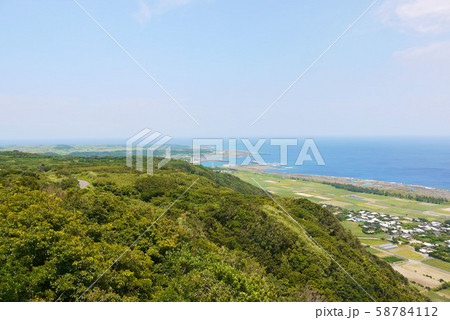 喜界島百之台国立公園からの景色 喜界島百之台国立公園からの景色 58784112