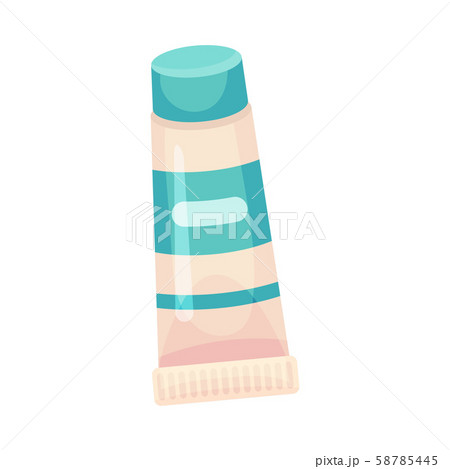 Striped tube. Vector illustration on a white background. Striped tube. Vector illustration on a white background. 58785445