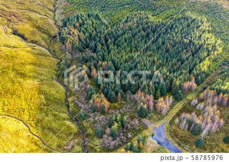Aerial view from Glengesh Pass by Ardara, Donegal, Ireland Aerial view from Glengesh Pass by Ardara, Donegal, Ireland 58785976