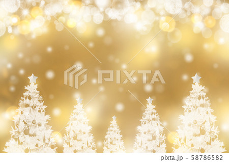 真っ白なクリスマスツリーと粉雪のバックグラウンド 真っ白なクリスマスツリーと粉雪のバックグラウンド 58786582