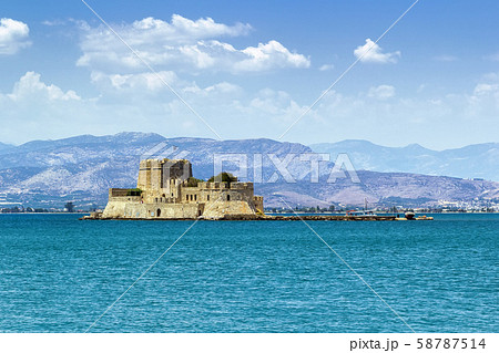 The castle of Bourtzi, Greece The castle of Bourtzi, Greece 58787514