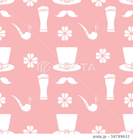 Seamless pattern St. Patrick's Day. Irish vector Seamless pattern St. Patrick's Day. Irish vector 58789632