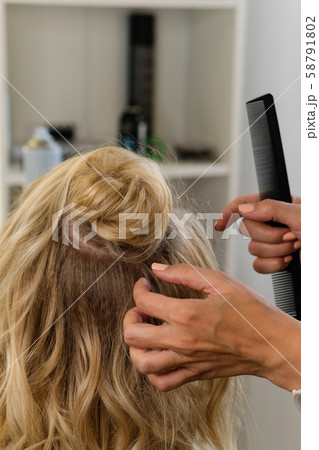 Hairdressing services. Hairdressing services. 58791802