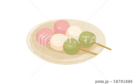 三色だんご 三色だんご 58791886