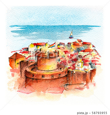 Minceta tower in Dubrovnik, Croatia Minceta tower in Dubrovnik, Croatia 58793955