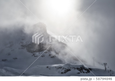 In the clouds at the top of the mountains In the clouds at the top of the mountains 58794846