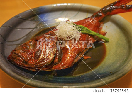 金目鯛 煮付け 和食 伊豆 『地金目』 金目鯛 煮付け 和食 伊豆 『地金目』 58795342