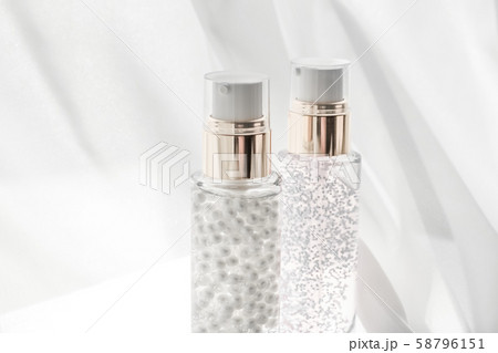 Skincare serum and make-up primer gel bottle, 58796151