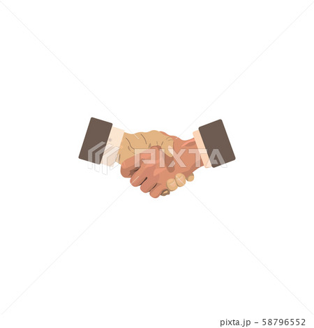 Color vector image. Business concept. Handshake on a white background 58796552