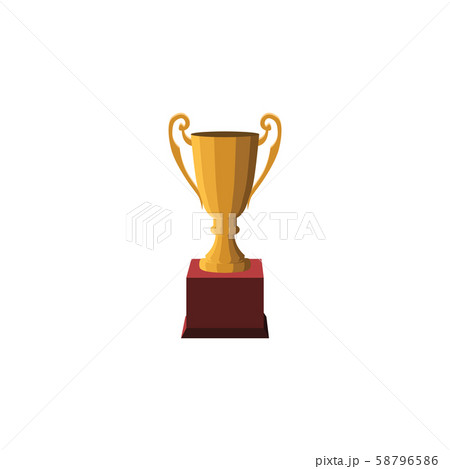 Color vector image. The winner's cup. Winner's trophy award 58796586