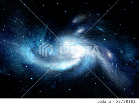 Stars, dust and gas nebula in a far galaxy Stars, dust and gas nebula in a far galaxy 58798183
