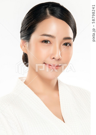 Beautiful Young Asian Woman with Clean Fresh Skin, 58798241